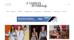 Desktop Screenshot of fashionbombdaily.com